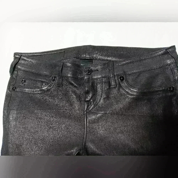 True Religion Mid Rise  Halle Super Skinny Leather pants . Ladies size 29 - Picture 9 of 15